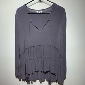 Long Sleeve Ruffled Top